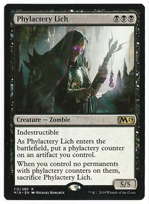 MTG Phylactery Lich Core Set 2019 113/280 Regular Rare • $1.99