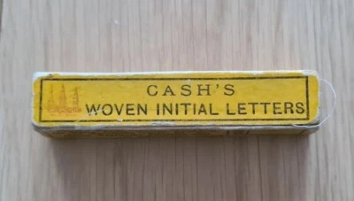£4 • Buy 30+ Cash's Embroidered Q Initials, Original Vintage Box