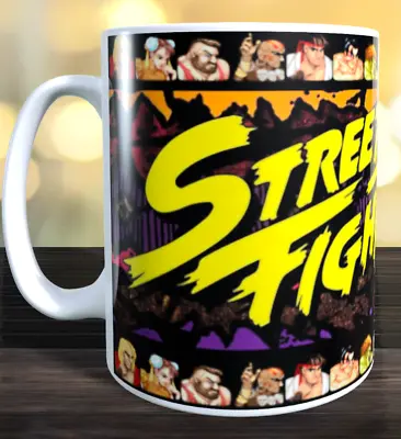 £8 • Buy Street Fighter 2 (II) Retro Arcade Game Marquee Mug