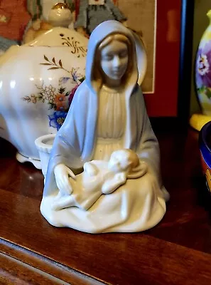 Vintage Mary And Jesus Statue/candle Holder Made In Japan • $24