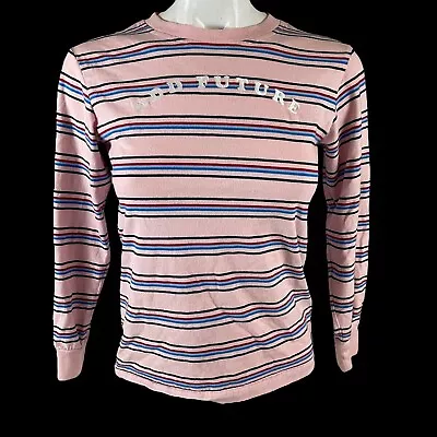 Odd Future Shirt Women’s Small Stripe Embroidered 90s Y2K Skater Pink  F45 • £16.10