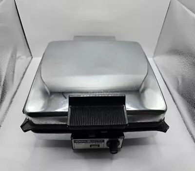 Vintage GE General Electric Griddle Iron Waffle Maker Baker Model A2G48T • $44.95