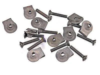 #10-24 X 1 Screws With Round J Nut Clips For Grille & Body Panels #609 • $17.95