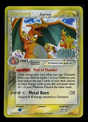 Charizard 4/100 Delta Species EX Crystal Guardians 2006 Reverse Pokémon Card TCG • $215