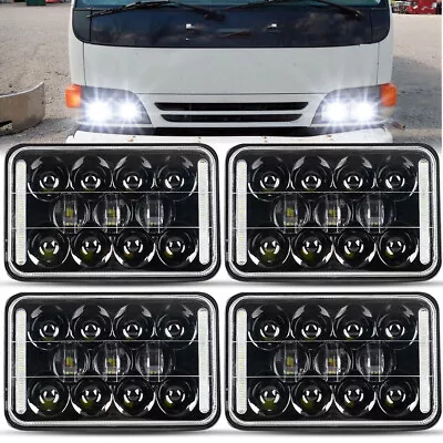 4pcs 4x6'' LED Headlights Projector Hi/Lo W/DRL For Isuzu NQR NPR NPR-HD FTR • $144.99