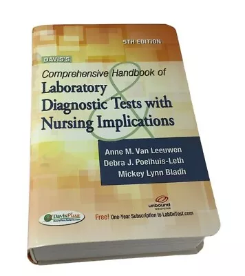 Davis's Laboratory And Diagnostic Tests With Nursing Implications (5th Edition) • $8.75