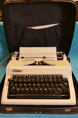 £50 • Buy Vintage Erika 105 Portable Typewriter With Case & Instructions- In Working Order