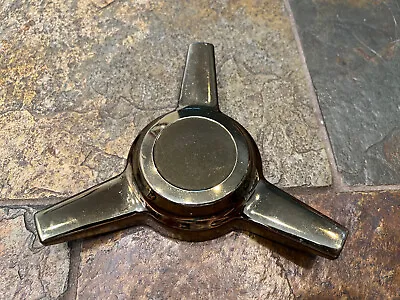 Tri-Bar Straight Gold Spinner Wheel Center Cap 3 Inch Inside Diameter • $11