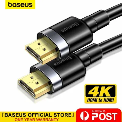 $10.99 • Buy Baseus Premium HDMI Cable HDMI To HDMI V2.0 Ultra HD 4K 2160P 1080P High Speed