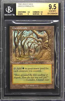 BGS 9.5 GEM MINT Gaea's Cradle Magic The Gathering MTG Urza's Saga Card GM1 • $2115