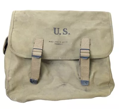  WWII US Airborne Paratrooper M1936 Musette Jump Bag Myrna Shoe Inc 1942 • $85.99