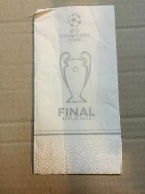 Ufficial Napkin Barcelona - Juventus Uefa Final Champions League 2015 Berlin • £2.87