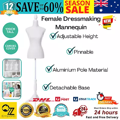 Female Dressmaking Mannequin Dress Model Display Shop Clothes Body Showcase AU • $65.03