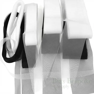 Heavy /Stiff /Hard Black And White Crinoline Hem Horsehair Wedding UK WHOLESALE • £27.99
