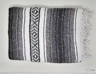 Gray Colors Blanket Mexican Blanket Warm Yoga Falsa Blanket Beach Blanket • $26.99