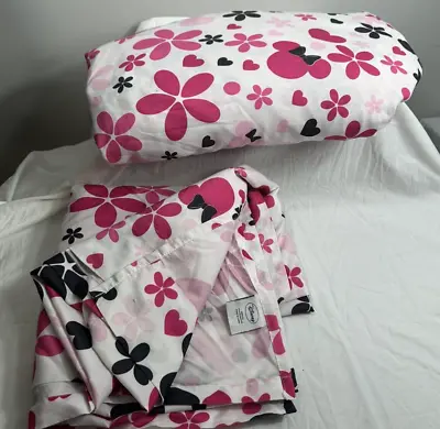 Minnie Mouse  Pink Floral Full Sheet Set • $19.95