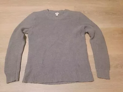 J. Crew Women's S Small Sweatshirt Sweater Knit Gray Long Sleeve • $7.99