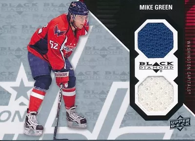 2011/12 Upper Deck Black Diamond WASH-MG Mike Green Dual Game Jersey Insert • $1.81