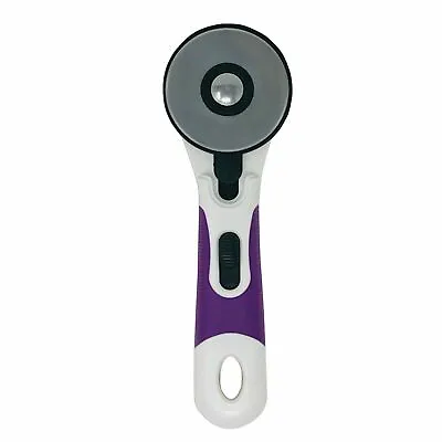 The Quilted Bear Ergonomic 60mm Purple Soft Grip Rotary Cutter Similar To OLFA • £9.99