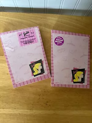 1993 Barbie Magnetic To Do List 2 Note Pad Notepads Paper 100 Sheets Each Sealed • $23.20