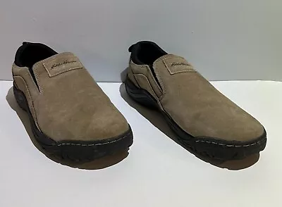 Eddie Bauer Mens Newport Slip On Suede Shoes Brown Size 13M. EUC • $14