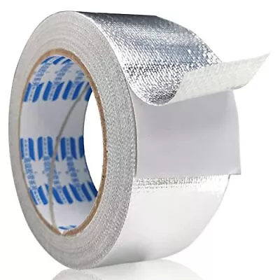 2 X65Ft Silver Aluminum Tape Duct Tape For Ductwork HVAC Pipe Sealing • $9.94