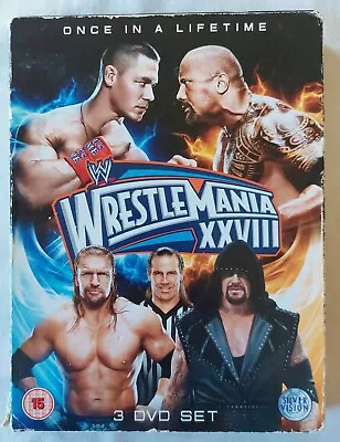 WWE Wrestlemania 28 XVIII DVD - 3 Disc Edition - Deleted Version - WWF AEW ECW • £5