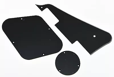 Black 3 Ply LP Pickguard & Back Plate Switch Cavity Covers For Gibson Les Paul • $10.24