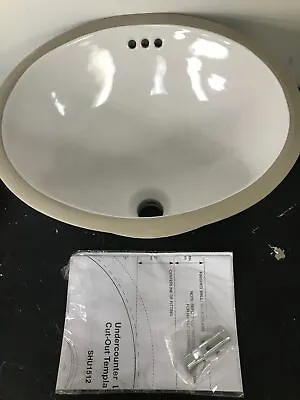 Signature Hardware 447968 Mangrove 17  Vitreous China Bathroom Sink • $57.99