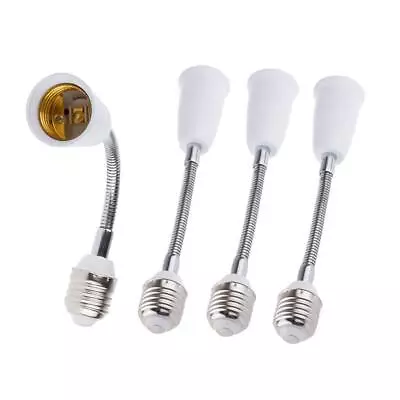 4 Pack E27 Adjustable Flexible Light Bulb Extension Socket Lamp Adapter Extender • $13.83