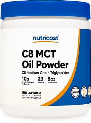 Nutricost C8 MCT Oil Powder 0.5LB - 95% C8 MCT Oil Powder • $16.95