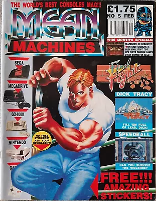 NEAR MINT - Mean Machines Magazine - Issue # 5 - February 1991 RARE • £18.99