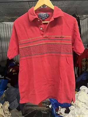 Vintage 90s Men's Polo Sport Ralph Lauren Collared T-Shirt Size Medium • $19.99
