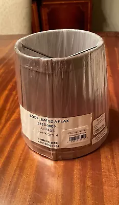 Restoration Hardware Box Pleat Lampshade ~ Flax ~ New In Package • $9.95