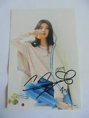 Suzy Bae Miss A 4x6 Photo Korean Actress KPOP Autograph Hand Signed USA Seller R • $14.99