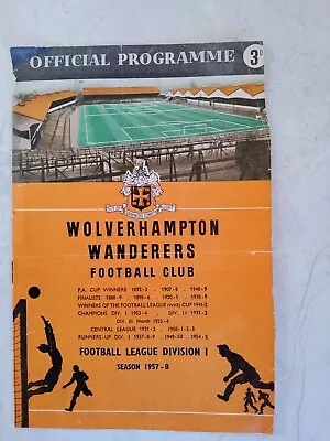 WOLVES V MANCHESTER UNITED 1957/1958 Busby Babes- Munich* • £0.99