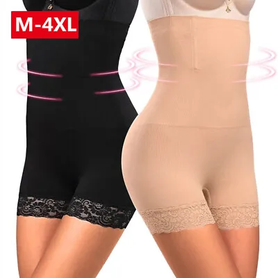 Women's Tummy Control Shorts High Waist Slimming Body Shaper Shaping Underwear • £5.31