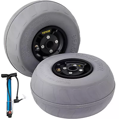 2PACK 9  Balloon Wheels Beach Pneumatic PU Tire For Kayak Cart Beach Trolley • $39.09