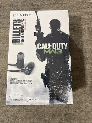 New Sealed Munitio Call Of Duty MW3 Billets 9MM Earphones (Special Edition) • $65