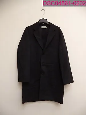 Vince Men's Wool Blend Car Coat Black Medium Mid-Length Overcoat M51654678 • $237.49