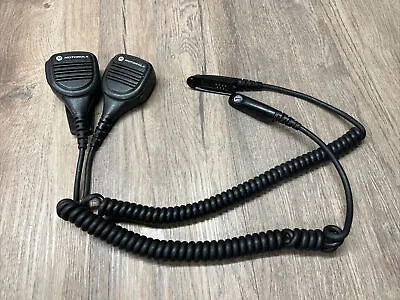 Lot Of 2 Genuine Motorola PMMN4021A Mic And Speaker.   HT750 HT1250 HT1250LS • $32.39