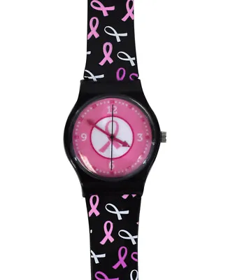CLEARANCE! Nurse Medical Breast Cancer Awareness Pink Ribbon Jelly Watch NIB! • $12