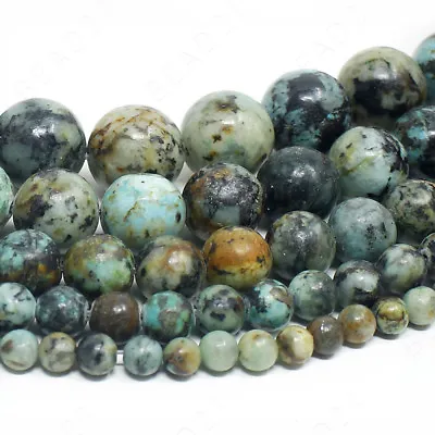 $6.98 • Buy Natural Gemstone Beads Round Loose Wholesale 4mm 6mm 8mm 10mm 12mm 15.5  Strand