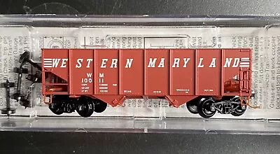 N Scale Micro-trains Western Maryland 2-bay Hopper 05600110 #10011 Mint • $16.95