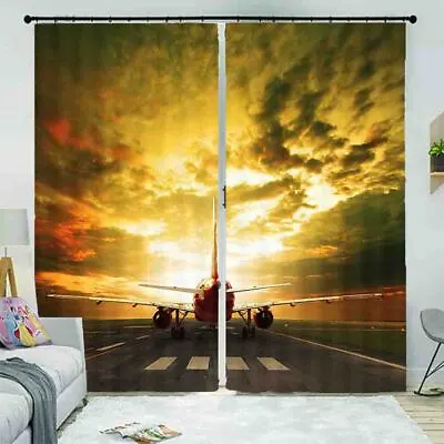 Combat Motion Sickness 3D Curtain Blockout Photo Printing Curtains Drape Fabric • $115.57