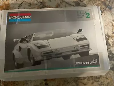 Monogram 1991 Lamborghini LP500S Model Kit #2769 1:24 Scale Open Box • $25
