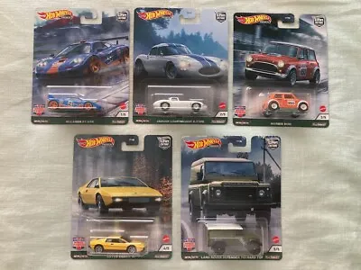 Hot Wheels - 2021 Car Culture British Horse Power 5 Car Set - Mclaren Mini Lotus • $99.90