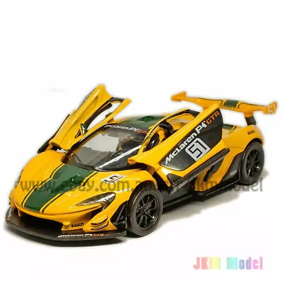 1:32 McLaren P1 GTR Model Car Alloy Diecast Toy Vehicle Collection Gift Yellow • $56.95