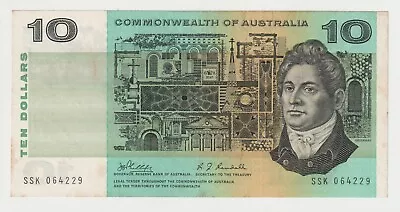 1968 Comm Of Australia $10 Dollars Banknote Phillips/Randall  R303 - Fine #31734 • $28