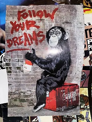 Mr Brainwash Poster Follow Your Dreams Used • $1200